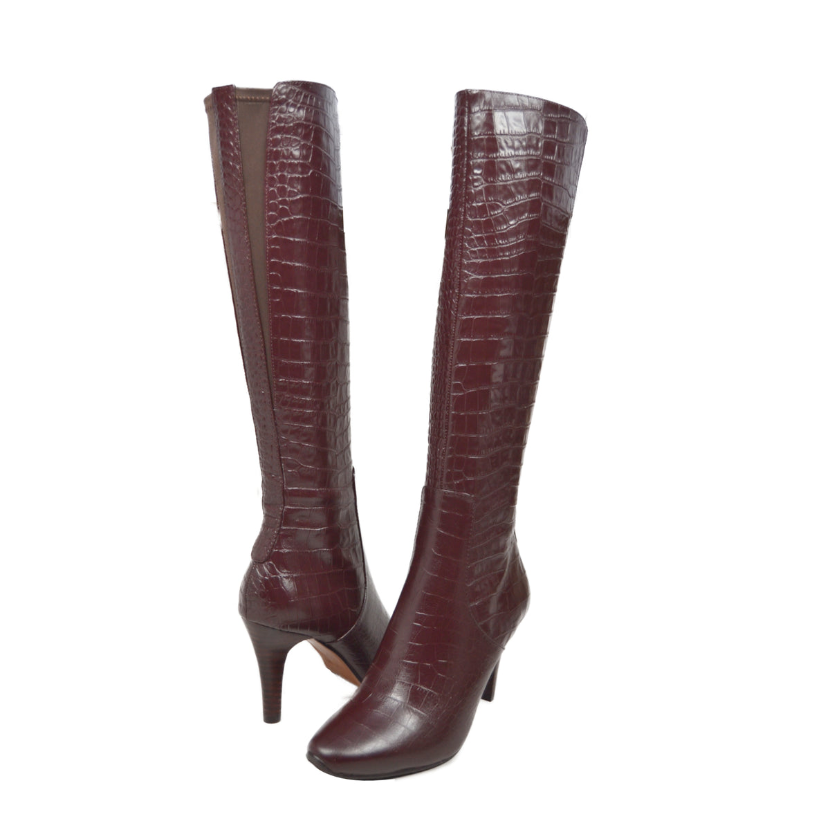 Paradise 2 Croc Slim Calf Leather Dress Boot – Slim Calf Boots