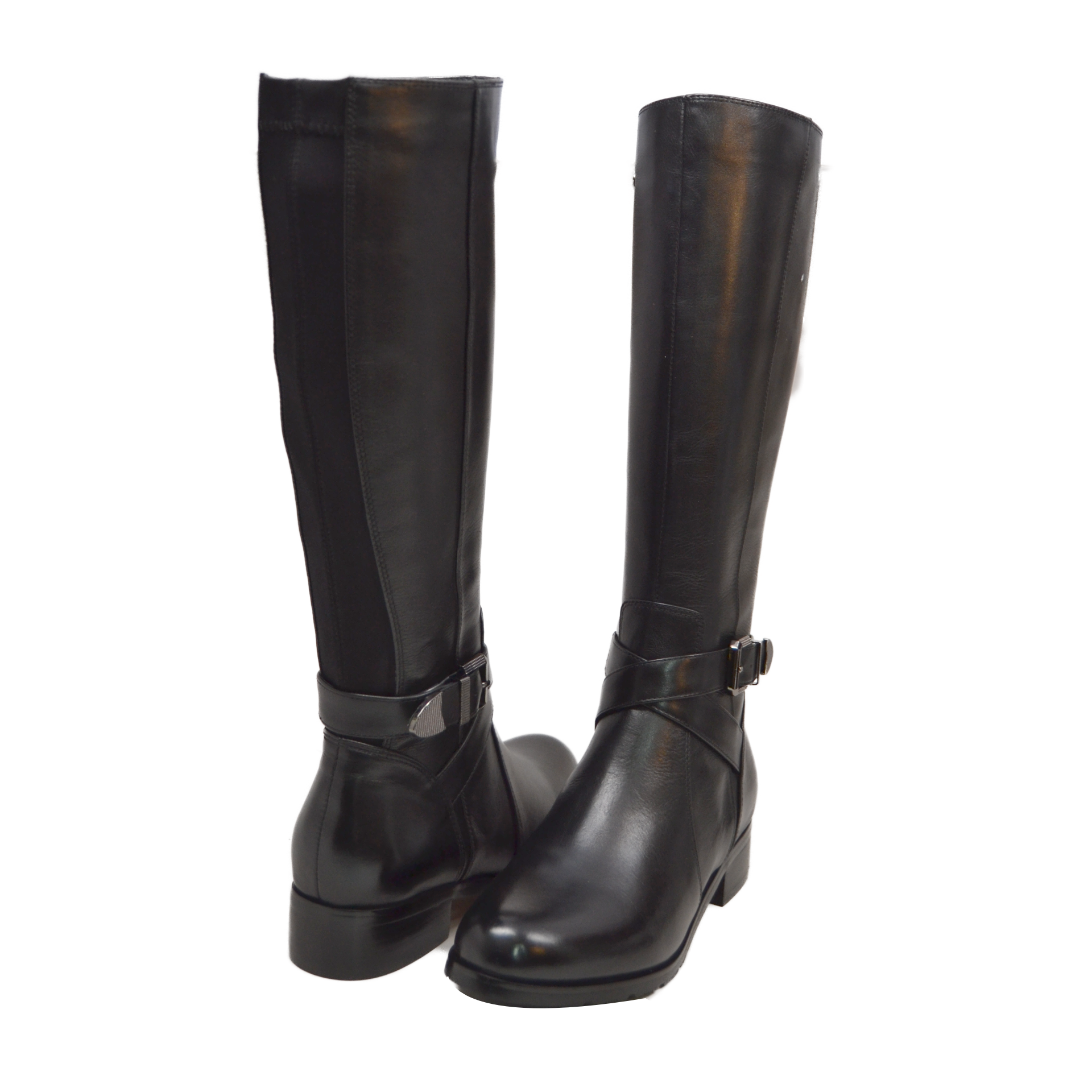 SoleiMani Barcelona Narrow Calf Dress & Casual Heel Boots – Slim Calf Boots